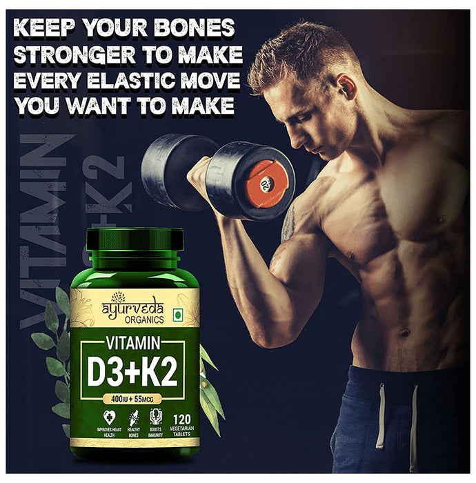 Ayurveda Organics Vitamin D3+K2 Vegetarian Tablet
