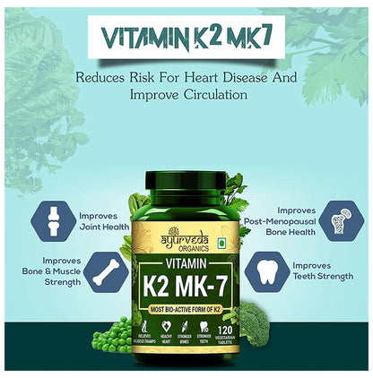 Ayurveda Organics Vitamin K2 MK 7 Vegetarian Tablet