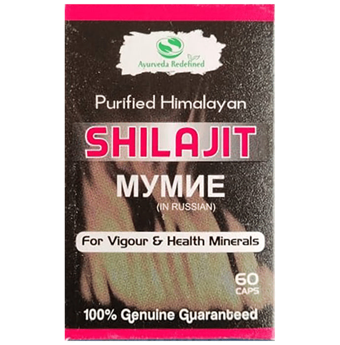 Ayurveda Redefined Purified Himalayan Shilajit Caps - Classic Derma