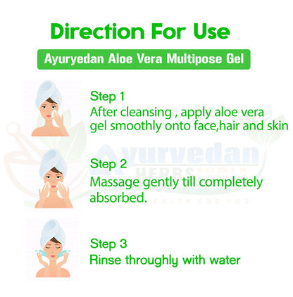 Ayurvedan Herbs India Aloe Vera Multipurpose Beauty Gel