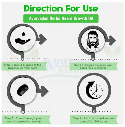 Ayurvedan Herbs India Beard Growth Oil