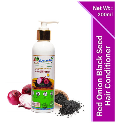 Ayurvedan Herbs India Red Onion Black Seed Oil Hair Conditioner