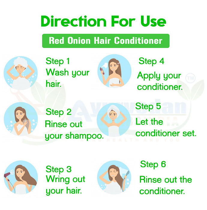 Ayurvedan Herbs India Red Onion Black Seed Oil Hair Conditioner