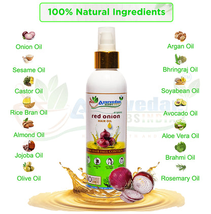 Ayurvedan Herbs India Red Onion Oil