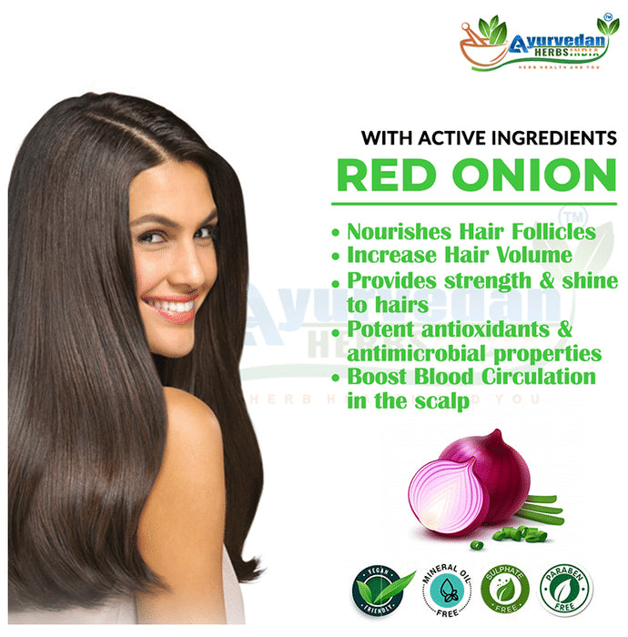 Ayurvedan Herbs India Red Onion Oil