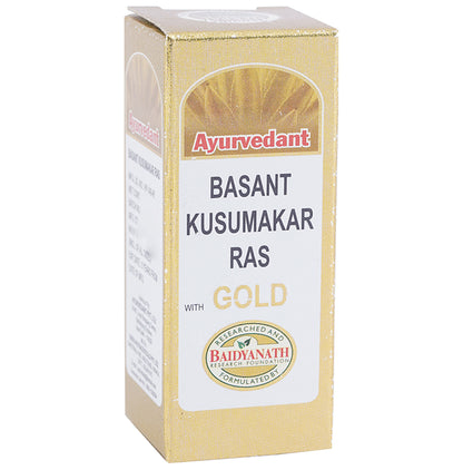 Ayurvedant Basant Kusumakar Ras with Gold Tablet - Classic Derma