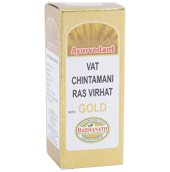 Ayurvedant Vat Chintamani Ras Virhat with Gold Tablet - Classic Derma