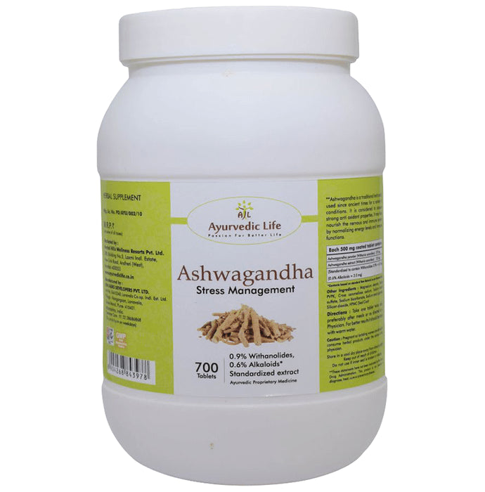 Ayurvedic Life Ashwagandha Stress Management Tablet - Classic Derma