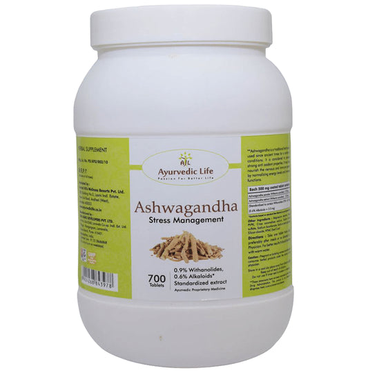Ayurvedic Life Ashwagandha Stress Management Tablet - Classic Derma