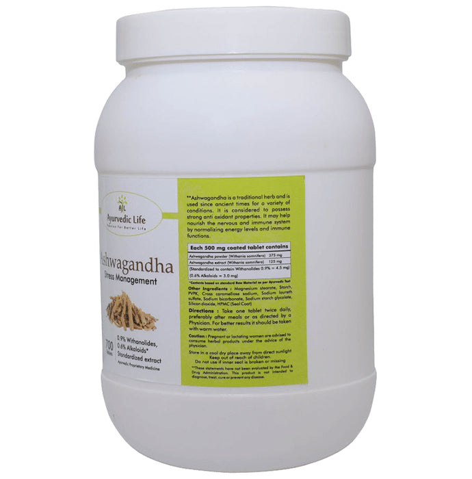Ayurvedic Life Ashwagandha Stress Management Tablet