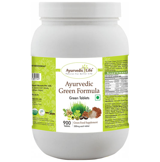 Ayurvedic Life Ayurvedic Green Formula Green Tablet - Classic Derma