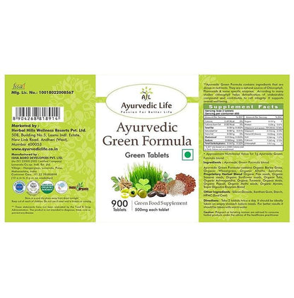 Ayurvedic Life Ayurvedic Green Formula Green Tablet