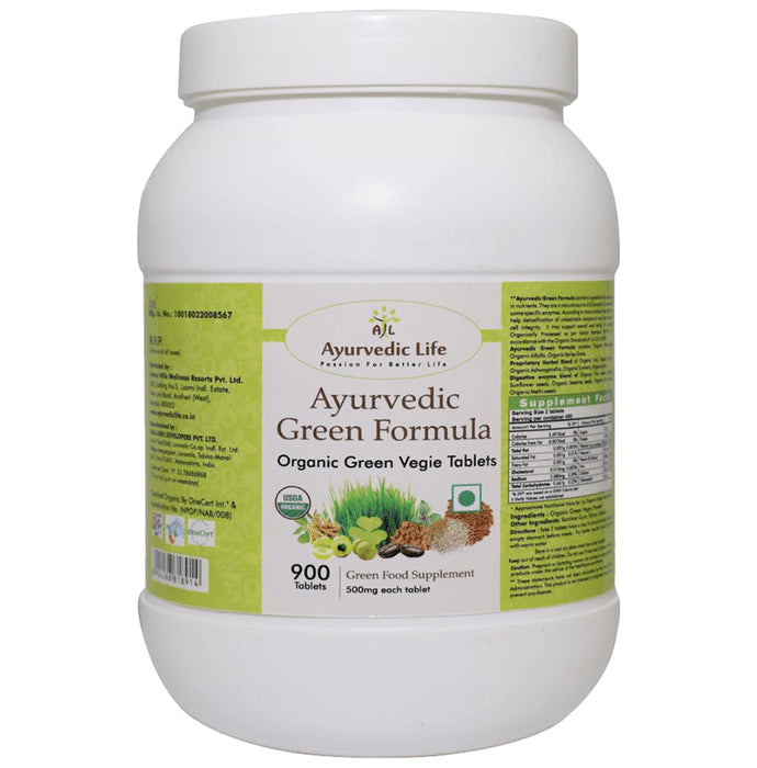Ayurvedic Life Ayurvedic Green Formula Vegie Tablet - Classic Derma