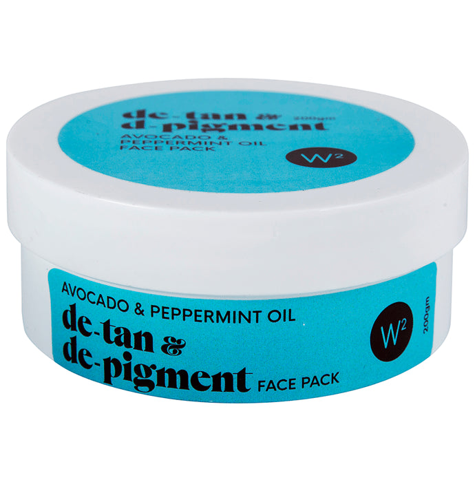 W2 Avocado & Peppermint Oil De-Tan & De-Pigment Face Pack - Classic Derma