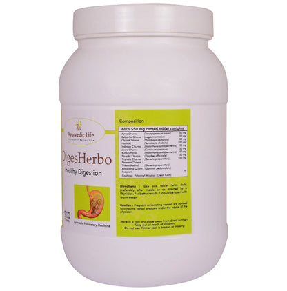 Ayurvedic Life Digesherbo Healthy Digestion Tablet