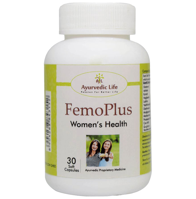 Ayurvedic Life Femoplus Women's Health Capsule - Classic Derma