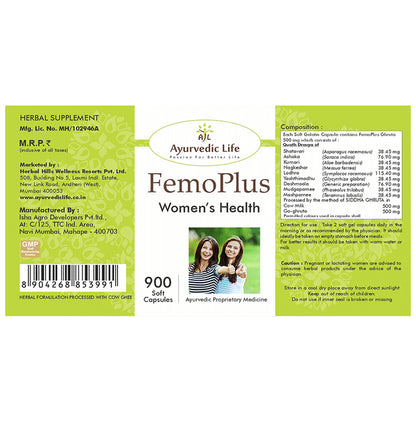Ayurvedic Life Femoplus Women's Health Capsule