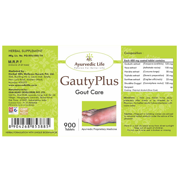 Ayurvedic Life Gautyplus Gout Care Tablet