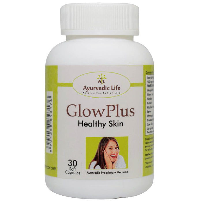 Ayurvedic Life Glow Plus Healthy Skin Capsule - Classic Derma