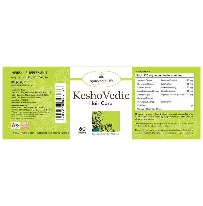 Ayurvedic Life Kesho Vedic Hair Care Tablet