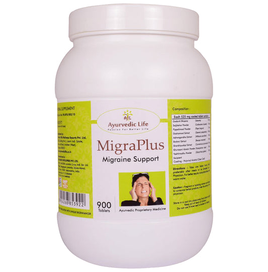 Ayurvedic Life Migra Plus Migraine Support Tablet - Classic Derma