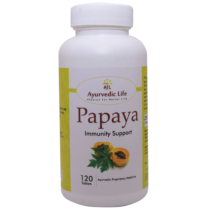 Ayurvedic Life Papaya Immunity Support Tablet - Classic Derma