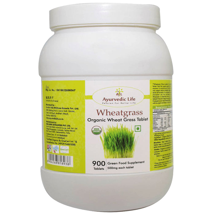 Ayurvedic Life Wheatgrass 500mg Tablet - Classic Derma