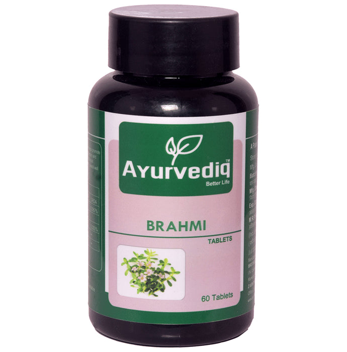 Ayurvediq Better Life Brahmi Tablet Wellness Pure Herbs Improves Alertness Anti- Ageing - Classic Derma