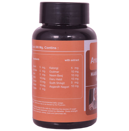 Ayurvediq Better Life Habb-E-Sugar Nijah Tablets Diabetes Care Formula Maintain Healthy Sugar Levels Natural Herbs