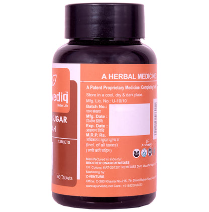 Ayurvediq Better Life Habb-E-Sugar Nijah Tablets Diabetes Care Formula Maintain Healthy Sugar Levels Natural Herbs