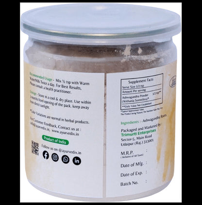 Ayurvedix Ashwagandha Powder