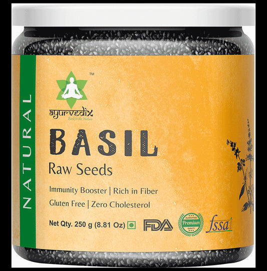 Ayurvedix Basil Raw Seeds - Classic Derma