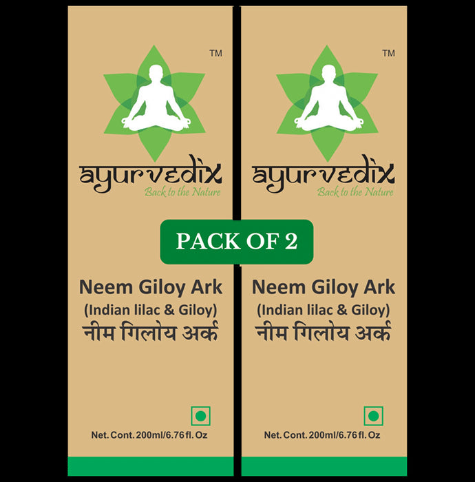 Ayurvedix Neem Giloy Ark (200ml Each) - Classic Derma