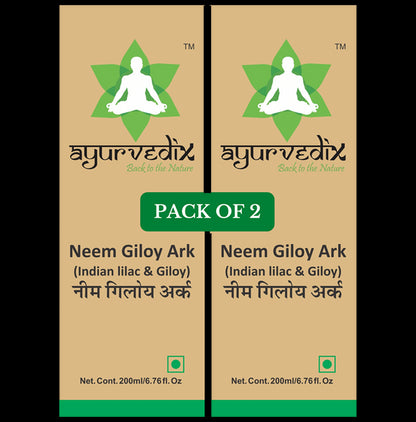 Ayurvedix Neem Giloy Ark (200ml Each) - Classic Derma