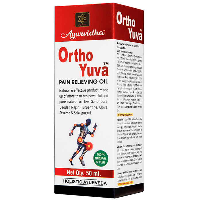 Ayurvidha Orthoyuva Pain Relieving Oil (50ml Each) - Classic Derma