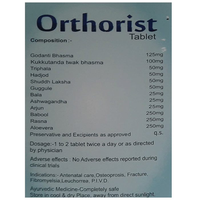 Ayurvidhan Orthorist Tablet