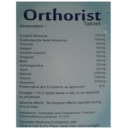 Ayurvidhan Orthorist Tablet