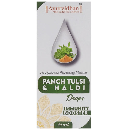 Ayurvidhan Panch Tulsi & Haldi Oral Drops - Classic Derma