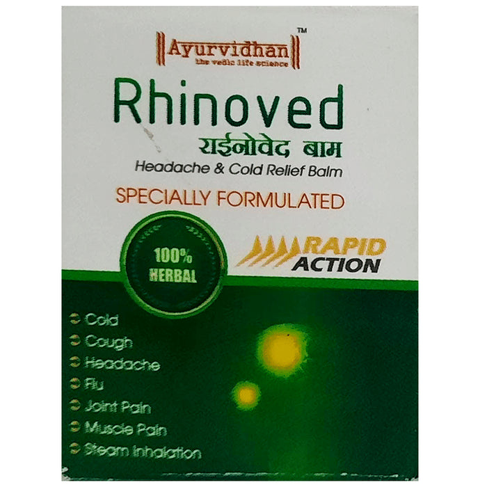 Ayurvidhan Rhinoved Headache & Cold Relief Balm - Classic Derma