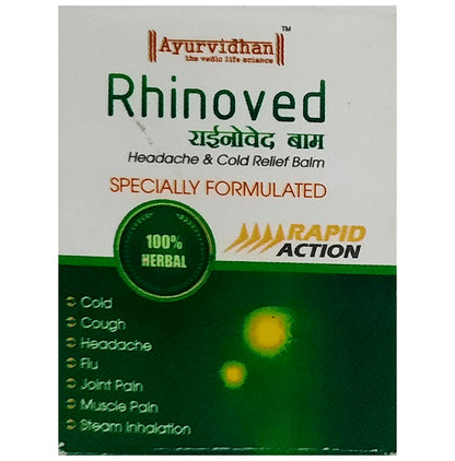 Ayurvidhan Rhinoved Headache & Cold Relief Balm - Classic Derma