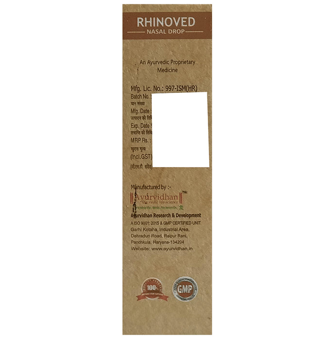 Ayurvidhan Rhinoved Nasal Drops