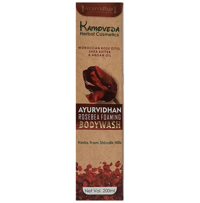 Ayurvidhan Rosebea Foming Body Wash - Classic Derma