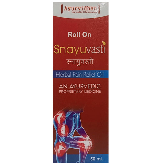 Ayurvidhan Snayuvasti Herbal Pain Relief Oil Roll On - Classic Derma