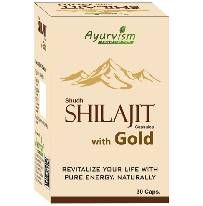 Ayurvism Shudh Shilajit Capsule with Gold