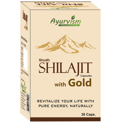 Ayurvism Shudh Shilajit Capsule with Gold