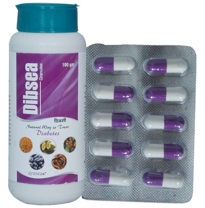 Ayusea Combo Pack of Dibsea Capsule (60) & Dibsea Granule 100gm - Classic Derma