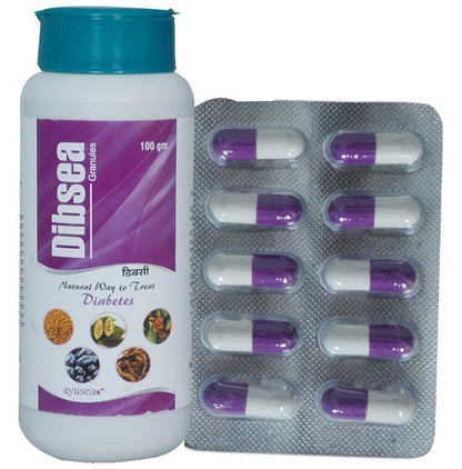 Ayusea Combo Pack of Dibsea Capsule (60) & Dibsea Granule 100gm - Classic Derma