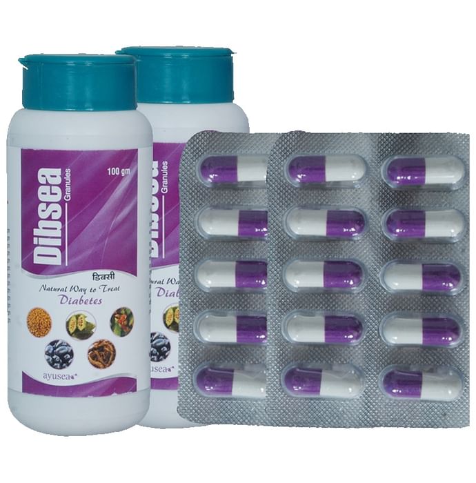 Ayusea Combo Pack of Dibsea Capsule (60) & Dibsea Granule 100gm - Classic Derma
