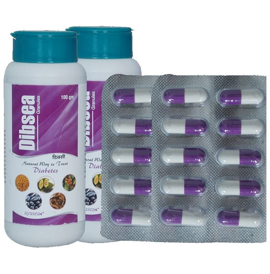 Ayusea Combo Pack of Dibsea Capsule (60) & Dibsea Granule 100gm - Classic Derma