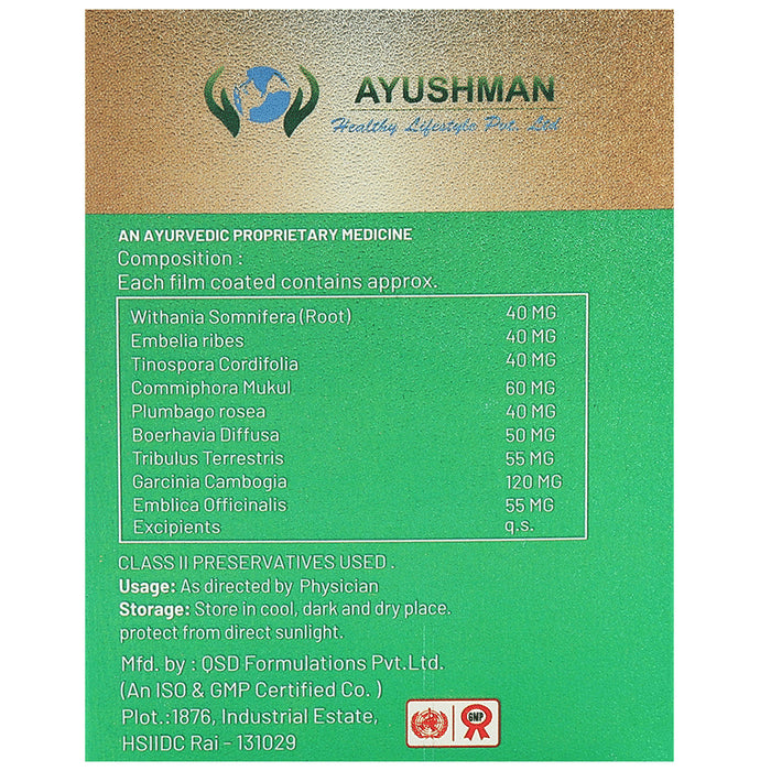 Ayushman Slimming Formula Tablet (100 Each)